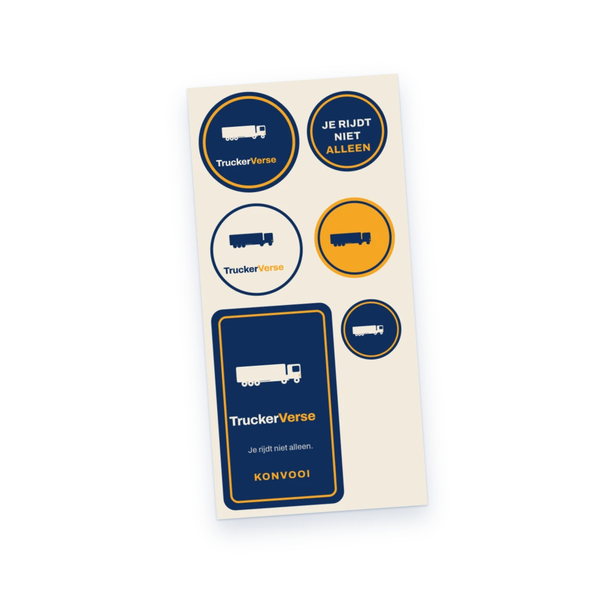 Stickervel met TruckerVerse-stickers